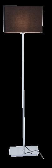 χωρίς αμπαζούρ) / Table lamp (without lampshade) Χρώμιο / Chrome Χρώμα Καλωδίου / Cable Color Μαύρο / Black MF15018CHW 1254 Χρώμιο / Chrome Χρώμα Καλωδίου / Cable Color