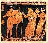 Η μορφή του γέρο βασιλιά της Πύλου Νέστορα σκιαγραφείται από τον Όμηρο τόσο στην Οδύσσεια (κυρίως ραψωδία γ) όσο και στην Ιλιάδα (κυρίως ραψωδία Α).