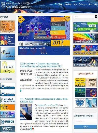 NTUA Road Safety Observatory - Mission The mission of the NTUA Road Safety Observatory () is to support the Greek and the International Road Safety Community with current key road safety knowledge