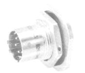 Single Hole Fixing Receptacles Hermetic Seal 17H 62G-17H MIL--26482 MS31H Single hole mounting with pin contacts in one piece glass-to-metal seal. Exposed solder buckets or flattened and pierced pins.