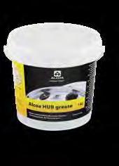 Το HUBgrease για ζάντες Alcoa διατίθεται από τους εξουσιοδοτημένους διανομείς των ζαντών Alcoa. Βλ. εικόνα 10-8.