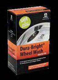 Εάν οι λεκέδες και οι βρωμιές παραμένουν, χρησιμοποιήστε το Dura-Bright Wheel Wash ή ζεστό νερό και ένα ήπιο υγρό καθαρισμού με ένα μηχάνημα πλύσης υψηλής πίεσης.