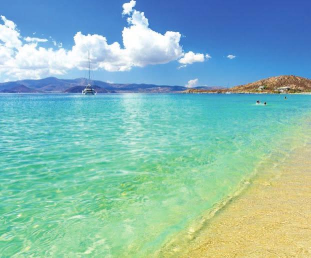 350 μ. από τη διάσημη παραλία του Αγίου Προκοπίου μια από τις πιο όμορφες παραλίες στην Ελλάδα (3η θέση).
