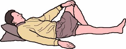 Θέση διάτασης Το άτομο τοποθετείται σε ύπτια θέση με το άλλο κάτω άκρο σταθεροποιημένο. Η διάταση γίνεται με πλήρη κάμψη γόνατος και κάμψη σε συνδυασμό με έσω στροφή του σύστοιχου ισχίου.