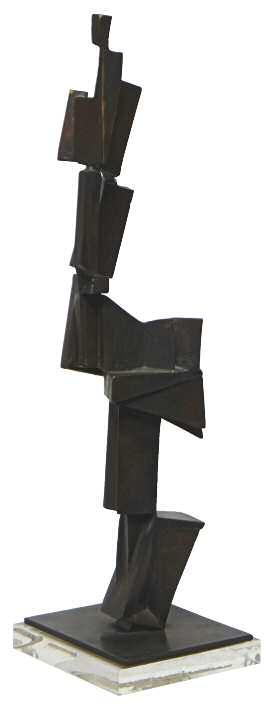 000 MORALIS Yiannis (1916-2010) Aegina 2002 Signed and numbered steel sculpture H 27 cm W39 D27 cm (overall height on