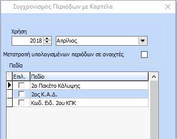 9991 ΕΔΟΕΑΠ (Χωρίς Πρόνοια) 9992 ΕΔΟΕΑΠ (Μόνο Ασθένεια) 9993 ΕΔΟΕΑΠ (Μόνο Επικουρικό) Εφόσον πραγματοποιηθεί η καταχώρηση του 2 ου ΚΑΔ, 2 ης Ειδικότητας και 2 ου ΚΠΚ στη καρτέλα τότε θα πρέπει τα