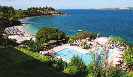 ΙΑMΟΝΗ: 120 δωµάτια µε µεγάλη επιλογή τύπων (από 30 έως130 τµ): deluxe, premium deluxe, executive, deluxe οικογενειακά, junior σουίτες, superior σουίτες, superior σουίτες µε ιδιωτικό υπαίθριο