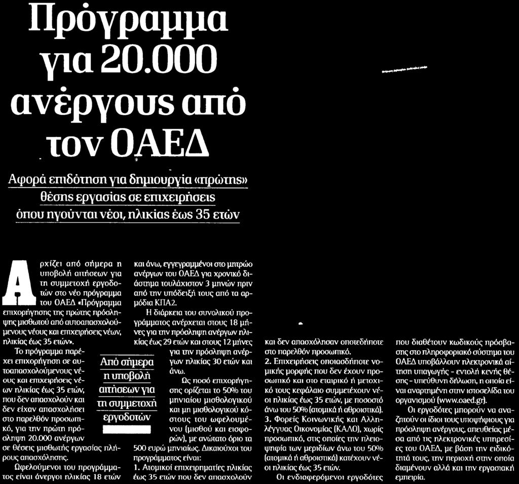 ΟΑΕΔ Μέσο:.