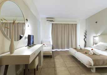 High standards of hospitality Διαμονή Το Gouves Bay είναι ένα σύγχρονο ξενοδοχειακό συγκρότημα αποτελούμενο από 95 δωμάτια, τα οποία