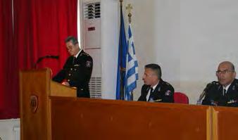 Ομιλητές στην ημερίδα ήταν αξιωματικοί του Πυροσβεστικού Σώματος με εμπειρία στον τομέα της πυρασφάλειας: Πύραρχος Αθανάσιος Χαμπίπης, Επιπυραγός Αθανάσιος Γκούνας, Επιπυραγός Χρήστος Τσαβαλόπουλος,