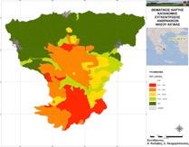 Με τη μέθοδο αυτή δημιουργήθηκαν χάρτες καταλληλότητας εδάφους για τη διασπορά στερεών και υγρών αποβλήτων κατεργασίας κελυφωτών φιστικιών αλλά και διασποράς υγρών και στερεών αποβλήτων