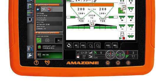 ZA-V AMAPAD Ένας ιδιαίτερα άνετος τρόπος ελέγχου γεωργικών μηχανημάτων Μία νέα διάσταση για τον έλεγχο και την επιτήρηση Με το τερματικό χειρισμού AMAPAD η AMAZONE προσφέρει μία ολοκληρωμένη και