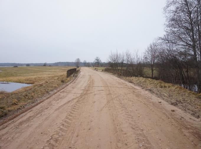 Uz ceļa nomalēm izveidojies apaugums, kas ierobežo efektīvu ūdens