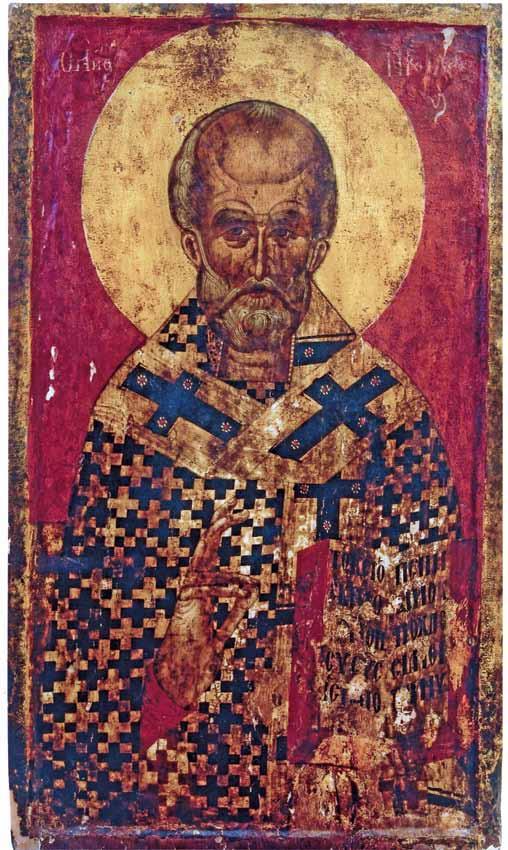 Сл. 1 Св. Никола, икона од приватна колекција вањето на поединечни теми и прашања врзани за црквата Св.