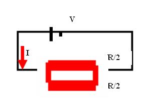 ΑΠΑΝΤΗΣΗ θέματος 3 ου Α) Το κύκλωμα αρχικά αποτελείται από μία αντίσταση και από μία πηγή : Το τελικό κύκλωμα αποτελείται από δύο αντιστάσεις συνδεδέμενες παράλληλα στην θέση της R Β) H Oλική