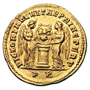 Успостављање новог монетарног система обављено је за време владавине Диоклецијана (284-305) и његовог наследника Константина I Великог (306-337). Диоклецијан је 294.