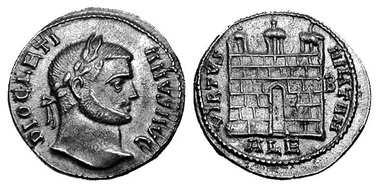 Ni{ i Vizantija VII 397 Сл. 2 аргентус, Диоклецијан. (ковница Александрија) Fig.