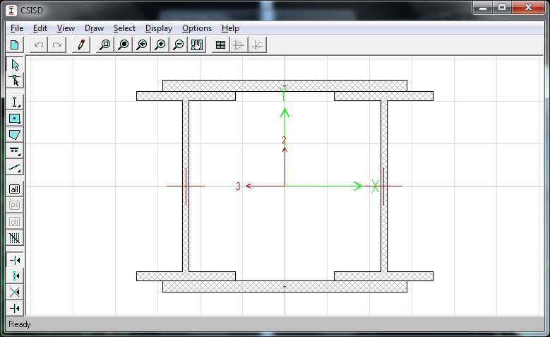 ولی ترکیبات بار تشدید یافته را بر روی ستونها اعمال کند استفاده از مقاطع ساخته شده در برنامه( SD )