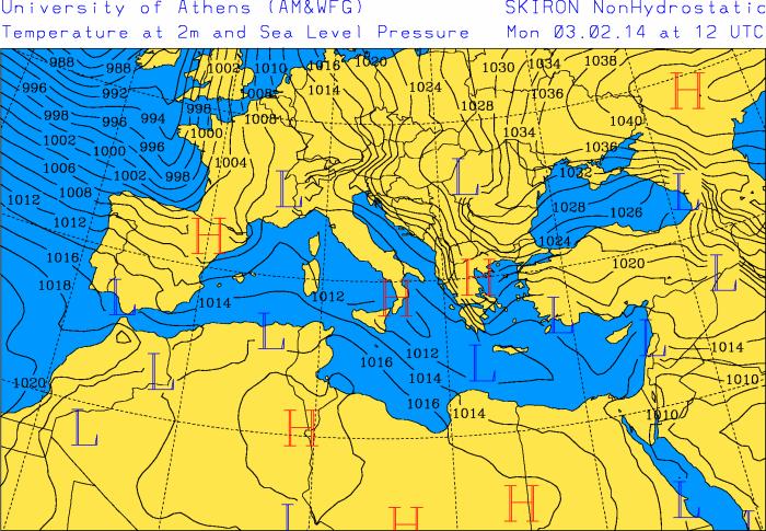 μετεωρολογικών μεταβλητών ως προς το χρόνο, οι οποίες διέπουν κατά βάση την κίνηση του ατμοσφαιρικού αέρα.