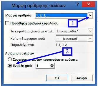 Εμείς, όμως δεν κάνουμε ΚΑΜΙΑ ΑΛΛΑΓΗ στις αρχικές ρυθμίσεις του Η/Υ, έτσι πατάμε «Άκυρο» και επιστρέφουμε στο κείμενό μας.