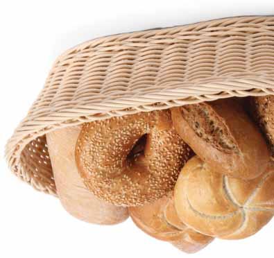 παρουσίαση ψωμιού σειρά «Economy» 27.40137 καλάθι ψωμιού οβάλ polypropylene 23χ17 8 cm συσκ.: 1 5,00 27.40139 καλάθι ψωμιού οβάλ polypropylene 28,5χ17 8,5 cm συσκ.: 1 6,50 27.