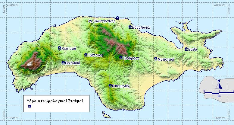 Κωνσταντίνος) λειτουργεί δίκτυο υδρομετεωρολογικών σταθμών (Εικ. 29).