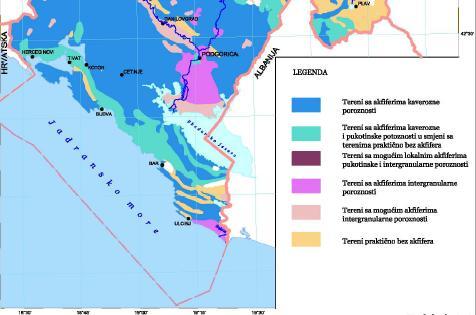 Rezultat ovakvog oticanja voda je relativno siromaštvo Primorja površinskim - tekućim i stajaćim