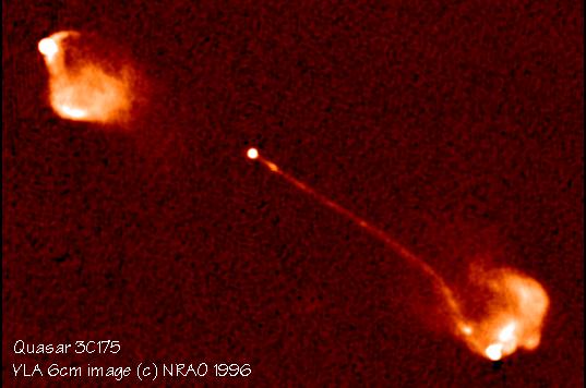 Slika 8: realna slika kvazarja, oddaljen okoli 10 milijard