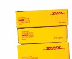 Osnovna navodila za pakiranje 4 DHL-ova EMBALAŽA Za stranke z naroč niško kodo so na voljo različ ne vrste DHL embalaž, ki se lahko
