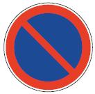 Prepovedana ustavitev in parkiranje Če prepoved ustavitve in parkiranja velja na točno določeni vzdolžni oziroma prečni razdalji od mesta, kjer je postavljen znak (2236), morata biti razdalji