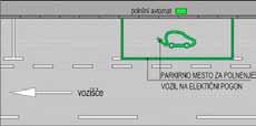 z znakom 2441-1. Parkirno mesto, rezervirano za polnjenje električnih vozil.