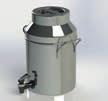 dispenser 5L black Vario διανεμητής γάλακτος 5L μαύρο AMD02-50-SS 25 χ 25 χ 48 Η cm 332 Atrax milk dispenser