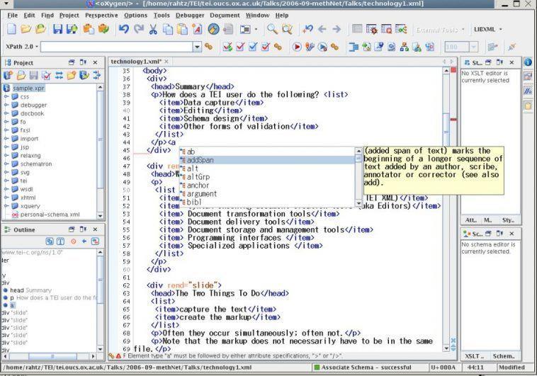 2. Oxygen XML Editor