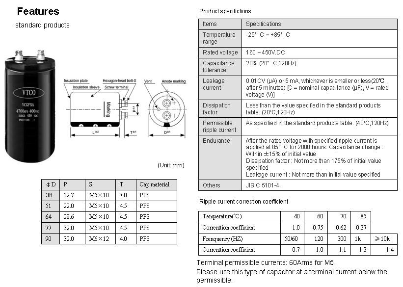 VTCO Screw terminal type aluminum