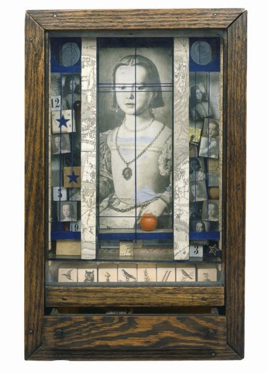Слика 19 и слика 20: Џозеф Корнел, Untitled (Pinturicchio Boy), 1942-52. и Џозеф Корнел, Untitled (Medichi Princess), 1948.