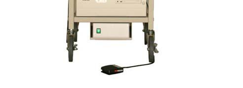 TROLIU ENDOSCOPIE a) Compatibil cu echipamentul oferit b) Cu transformator separator c) Cu brat articulat pt. fixarea monitorului LCD d) Cu suport culisant pt. tastaura e) Cu suport pt.