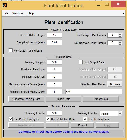 Train network سپس Generate