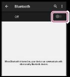 4 Αγγίξτε το []. Ακούτε φωνητικές οδηγίες "BLUETOOTH connected" (BLUETOOTH συνδέθηκε). Υπόδειξη Η ανωτέρω διαδικασία αποτελεί παράδειγμα.