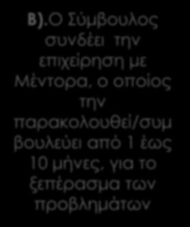 Ο Σύμβουλος συνδέει την επιχείρηση με Μέντορα, ο οποίος την