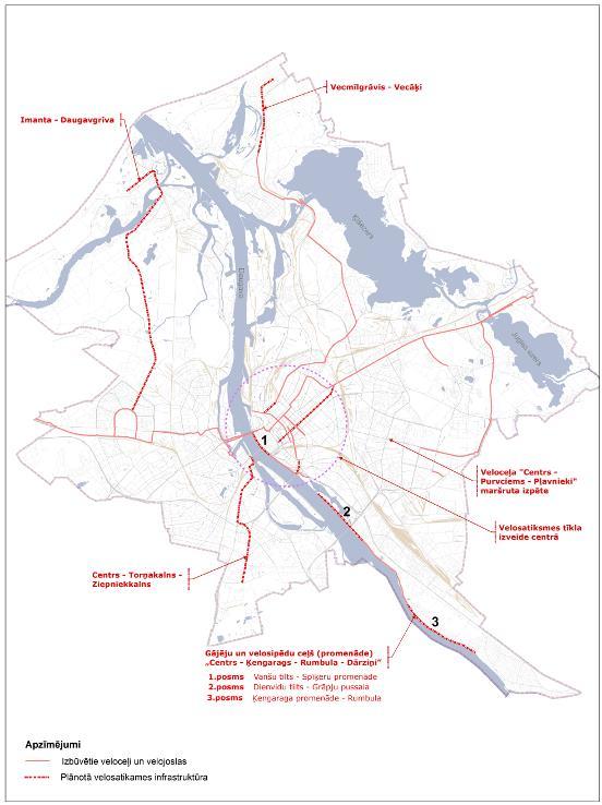 22.attēls. Rīcības plāns velosatiksmes infrastruktūras izbūvei 2016.-2018.