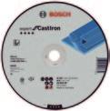 148 Κοπή, ξεχόνδρισμα και βούρτσισμα Δίσκοι κοπής Εξαρτήματα Bosch Δίσκοι κοπής - Χυτοσίδηρος Δίσκοι κοπής Expert for Cast Iron CastIron Για γωνιακούς λειαντήρες χειρός Μέγιστη περιμετρική ταχύτητα: