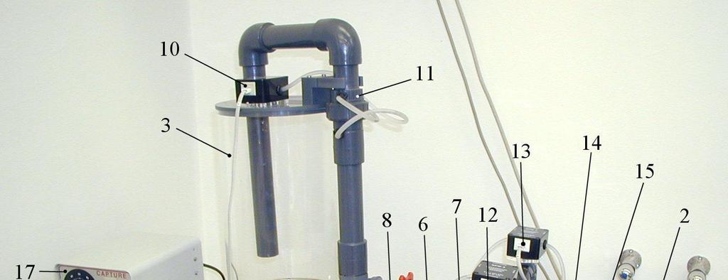 3. Enota za izvedbo vaje 3.1. Opis enote Enoto FM1 za izvedbo vaje (slika ) sestoji iz dveh centrifugalnih črpalk (1) in (), ki ju poganjata elektromotorja.