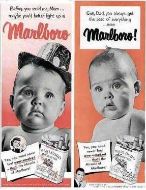 H ΔΕ MARLBORO ΧΡΗΣΙΜΟΠΟΙΗΣΕ ΜΩΡΑ ΓΙΑ ΝΑ ΠΟΥΛΗΣΕΙ ΤΣΙΓΑΡΑ ΤΗΝ ΔΕΚΑΕΤΙΑ ΤΟΥ '50 'Πριν με μαλώσεις μαμά, ίσως θα ήταν