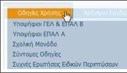 Το αρχικό menu του συστήματος με χρηστικές πληροφορίες 19