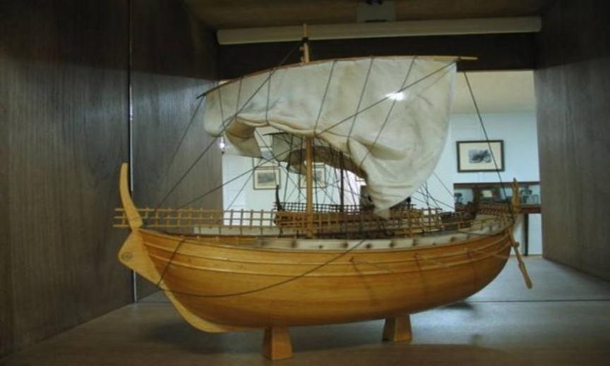 ΕΜΠΟΡΙΚΑ ΠΛΟΙΑ ΟΛΚΑΔΑ πλοίο του 7ου αιώνα, εμπορικό και εξαιρετικά καλοσχεδιασμένο ειδικά για ένα πλοίο εκτοπίσματος 40 τόνων.