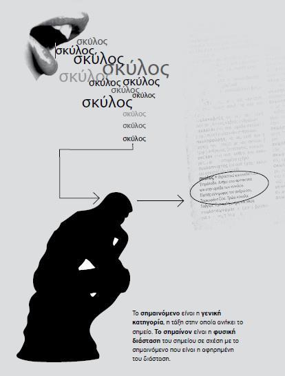 Το σημείο αποτελείται αδιαχώριστα από το σημαίνον (την αισθητή μορφή του, το φορέα της σημασίας όπως θα