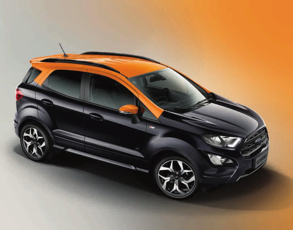 FORD ECOSPORT Χρώματα και επενδύσεις *Το μεταλλικό χρώμα αμαξώματος και η δερμάτινη επένδυση είναι προαιρετικός εξοπλισμός με πρόσθετο κόστος.