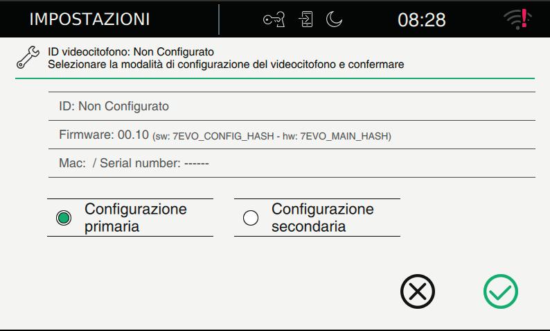 Le informazioni presentate nella pagina sono: ID: numero univoco del dispositivo.