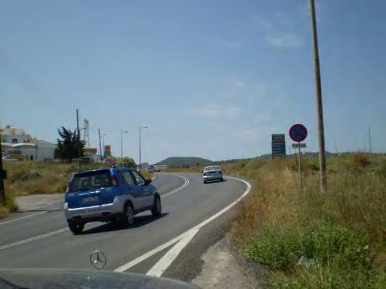 Εικόνα.19 Οπτικό πεδίο οδηγού καθώς φτάνει στο τέρμα της λωρίδας επιταχύνσεως. Τέλος το Παράδειγμα.