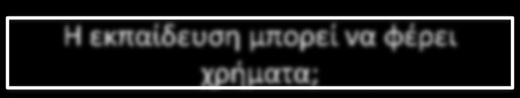 Η εκπαίδευση μπορεί να φέρει